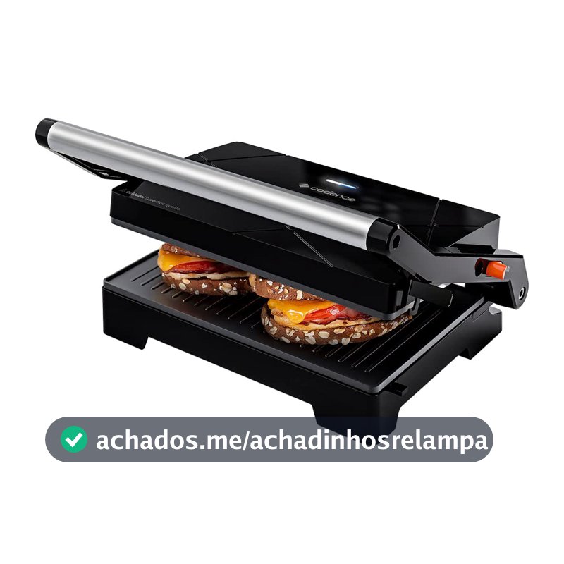 Grill Cadence duas chapas 127V, GRL616