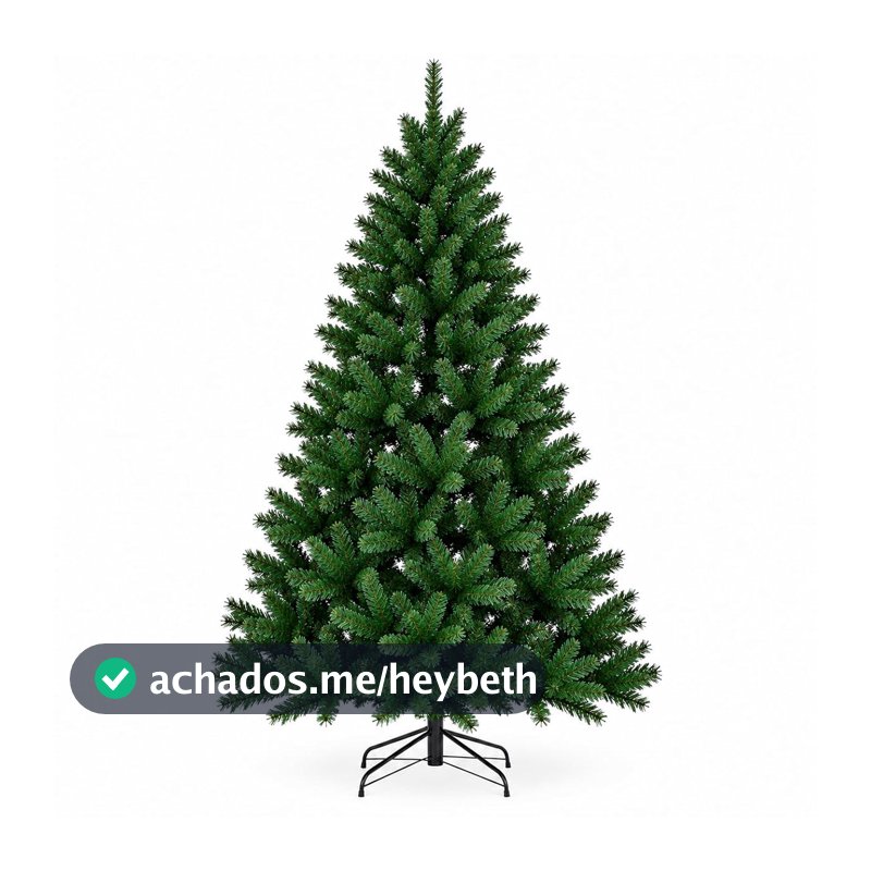 Árvore de Natal 1,80m 600-800 galhos Luxo Cheia Cheia Realista Elegante Premium Pinheiro Sintético Verde Natalino com Base de Ferro Reforçada Decoração Natal Inesquecível para Casa Escritório Loja
