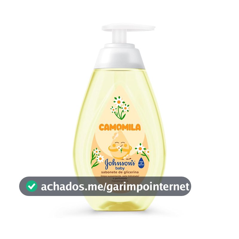 Sabonete Líquido Johnson's Baby, Glicerina e Camomila, 400ml