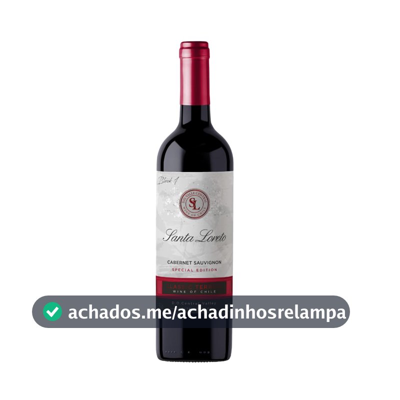 Vinho Fino Tinto Chileno Santa Loreto Varietal Cabernet Sauvignon 750ml