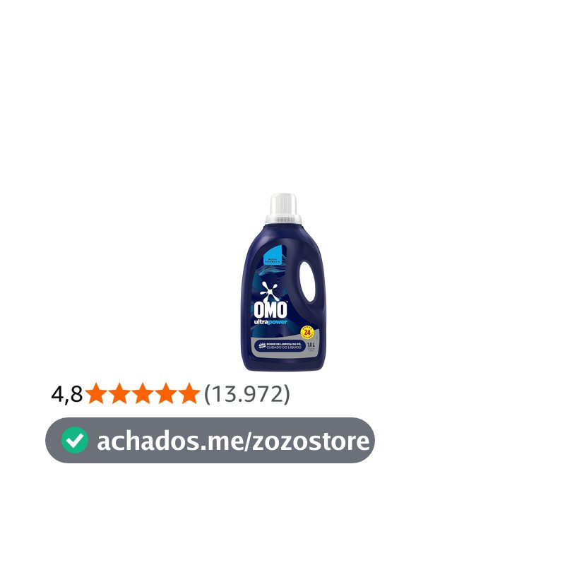 OMO Lava-Roupas Líquido Ultra Power Frasco 1,8L