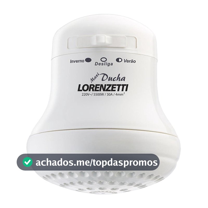 Maxi Ducha 220V 5500W, Lorenzetti, 7530275, Branco, Pequeno