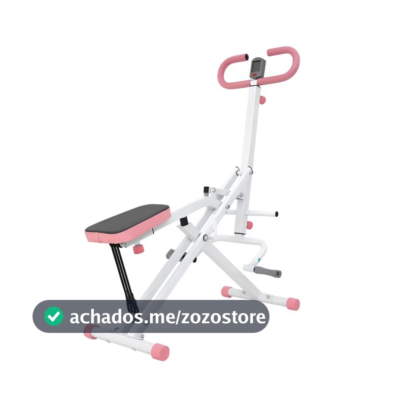 Máquina de Agachamento e Remo Para Casa, Aparelho de Agachamento com Peso Suportado 120kg