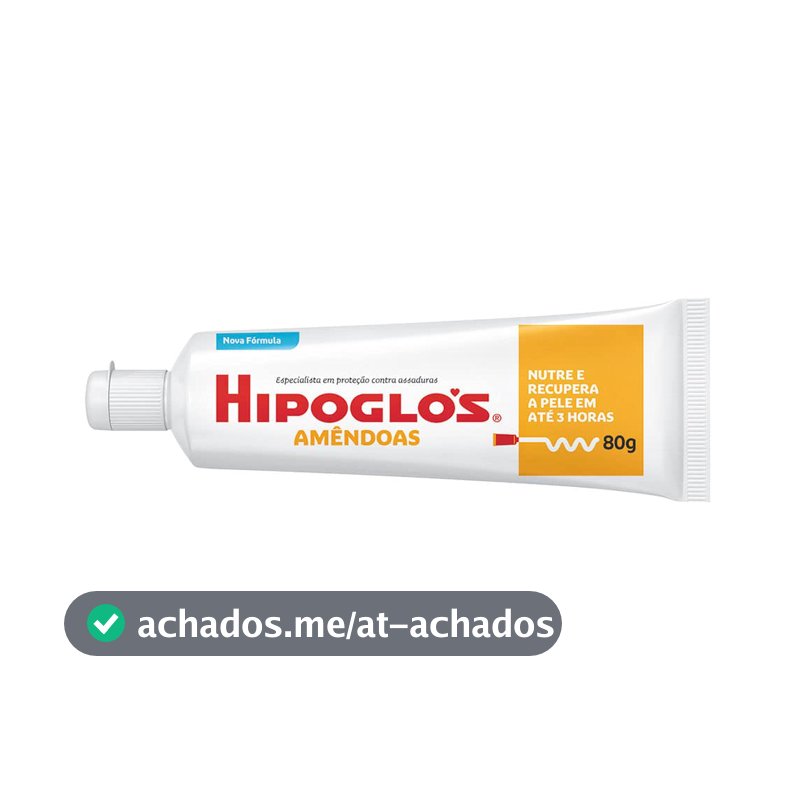 Creme Preventivo de Assaduras para Bebês Hipoglós Amêndoas, 80g