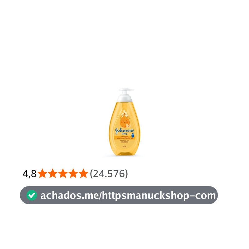 Shampoo de Glicerina Johnson's Baby, 750ml