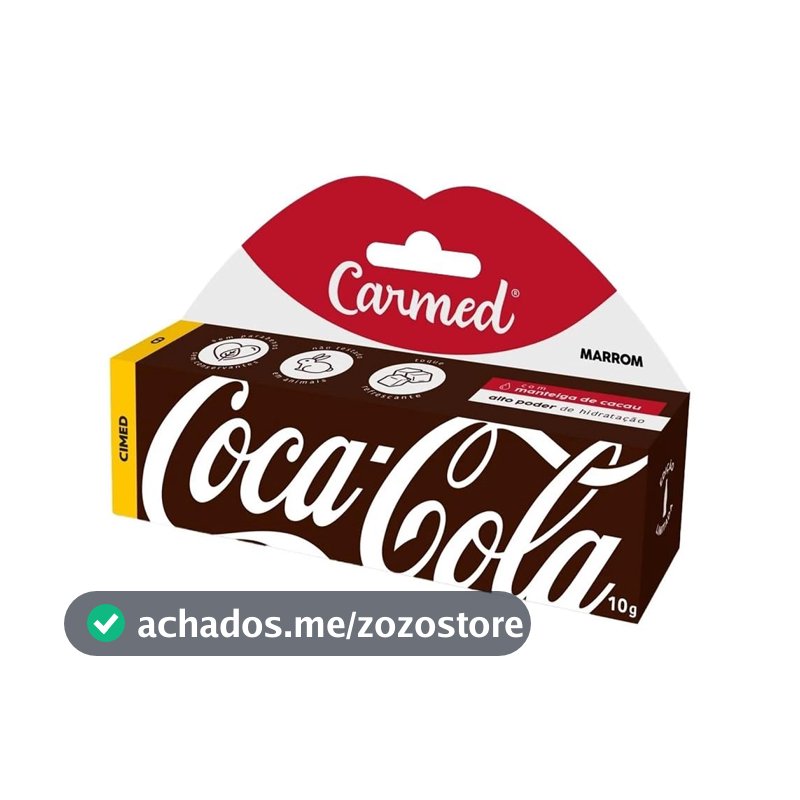 Hidratante Labial Carmed Coca Cola Marrom 10g