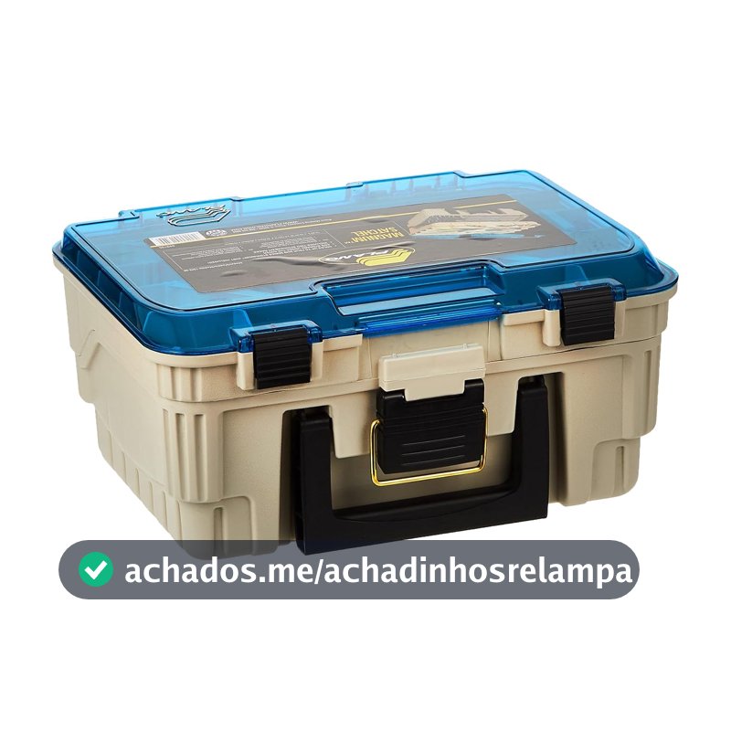 Plano 1349-00 Caixa de equipamentos Magnum 3449 de dois níveis, arenito/azul, tamanho único