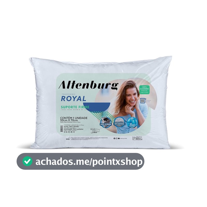 Altenburg Travesseiro Royal 50x70cm, Branco