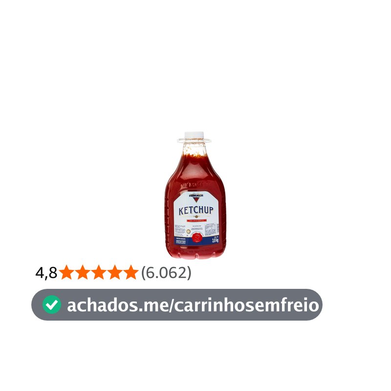 Ketchup Tradicional Hemmer Galão 3,8kg