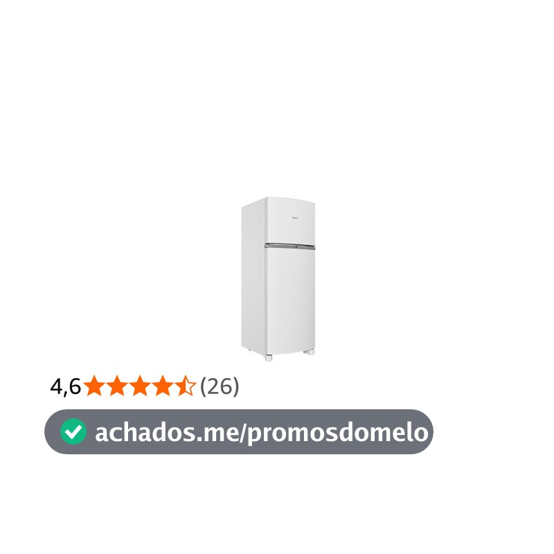 Geladeira Frost Free Duplex 333 Litros Branca Consul - CRM40MB 110V