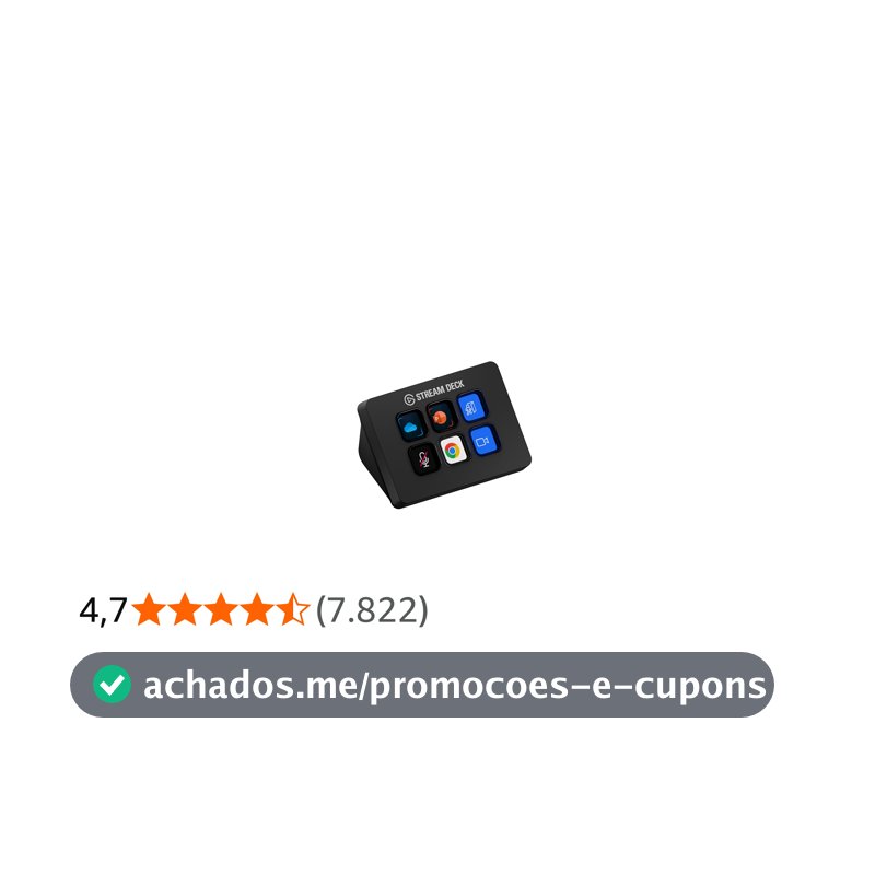 Stream Deck Elgato Mini, 6 Teclas Personalizáveis de LCD, USB Integrado, Preto - 10GAI9901