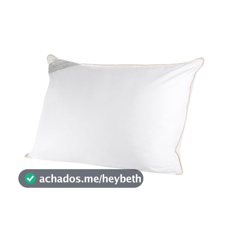 Buddemeyer Travesseiro 50x70cm, Toque de Pluma Algodão Branco