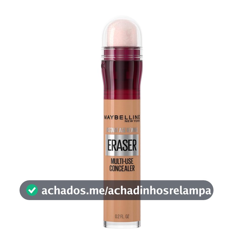 Maybelline NY Instant Age Rewind Corretivo Líquido, Multiuso que Corrige Olheiras e Linhas Finas, Contorna e Ilumina, Alta Cobertura e Fórmula Vegana, Cor 130 Medium, 6ml