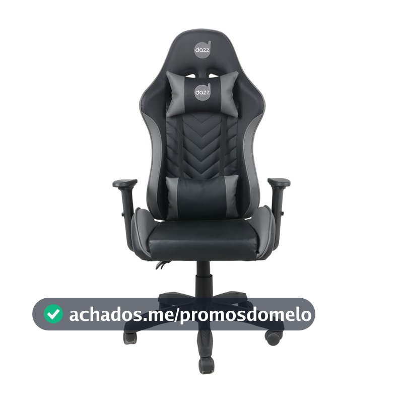 Cadeira Gamer Elite Pro Dazz Preto e Cinza