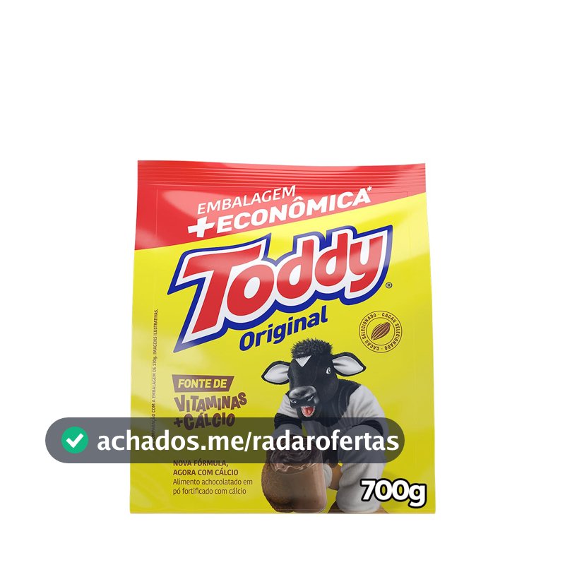 Achocolatado Em Pó Original Toddy 700G + Econômica