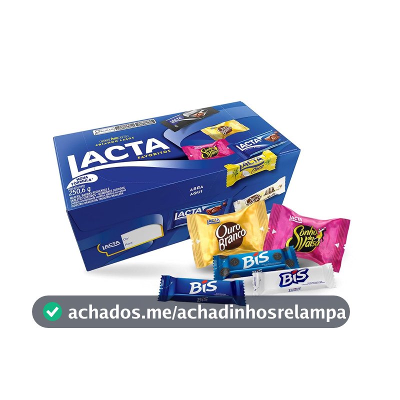 Lacta Favoritos - Caixa de variedades chocolates, 250,6g