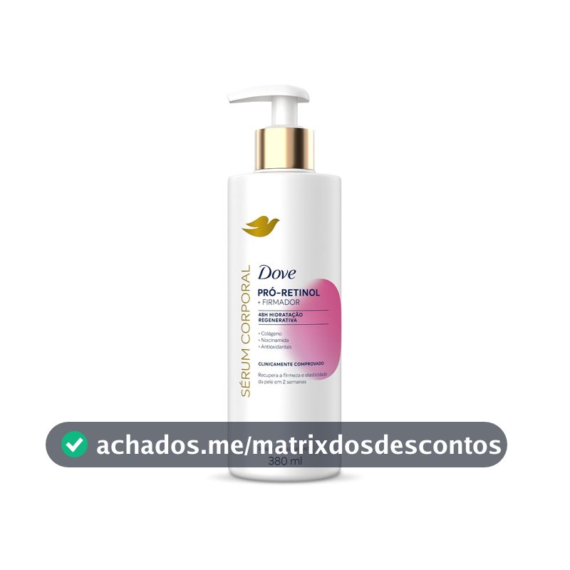 Sérum Hidratante Corporal 48h de Hidratação Regenerativa Dove Firmador Com Pró-Retinol e Niacinamida, Recupera a Firmeza e Elasticidade da Pele em 2 Semanas 380mL