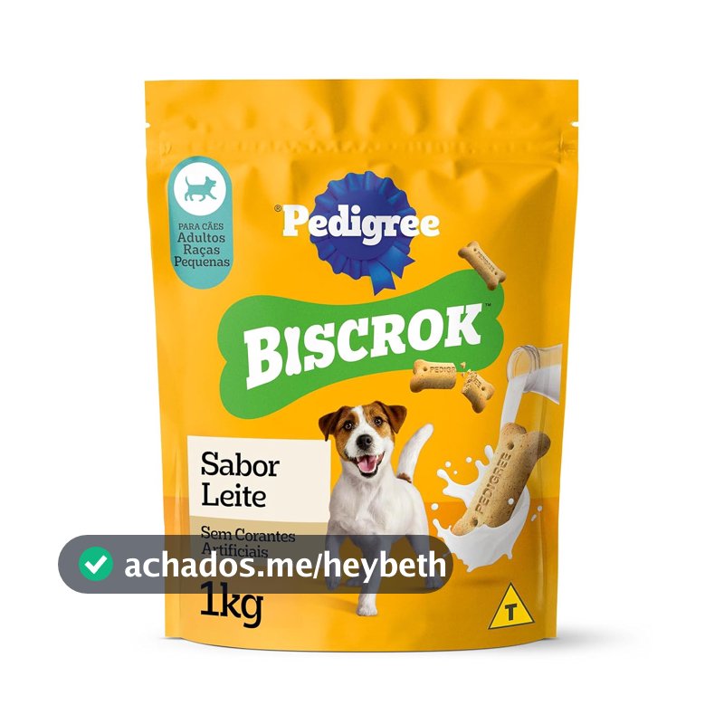 Biscoito Pedigree Biscrok Para Cães Adultos Raças Pequenas, 1 kg