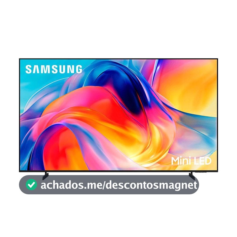 Samsung Smart TV 75" Mini LED 4K M75H 26/2027, Vision AI Companion, Modo Futebol, Xbox Cloud Gaming, Canais Gratuitos, 7 Anos de Atualização
