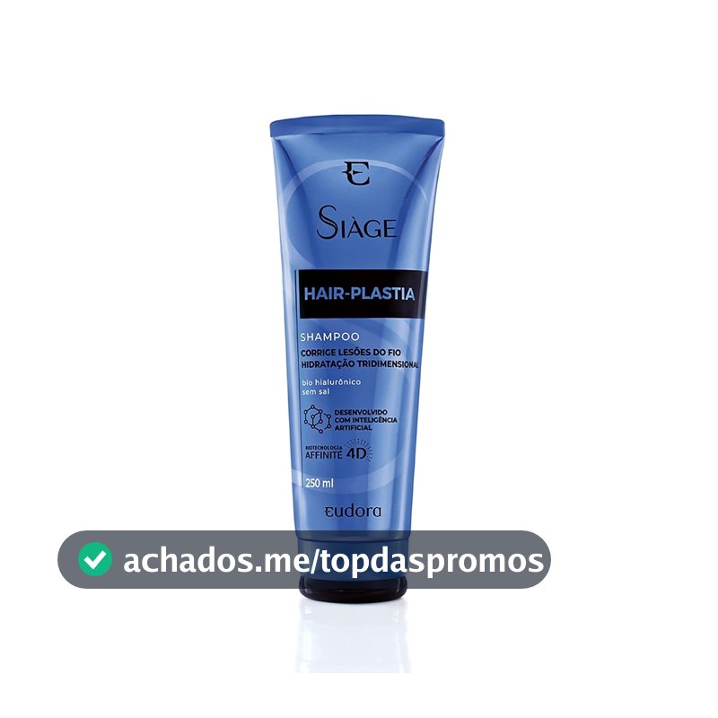 Eudora Siàge Hair-Plastia Shampoo 250ml, Azul
