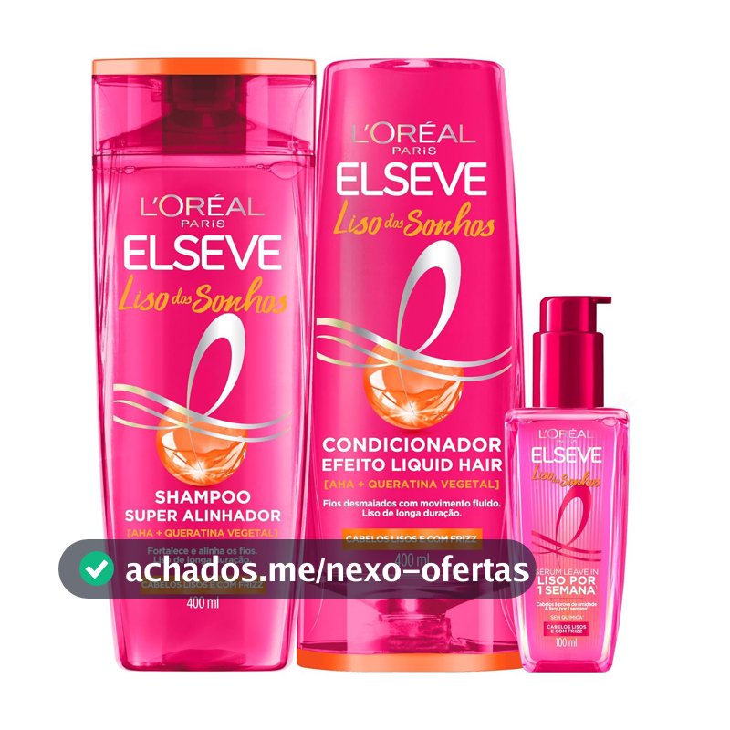 Shampoo e Condicionador L'Oréal Elseve, Kit com 2 Unidades