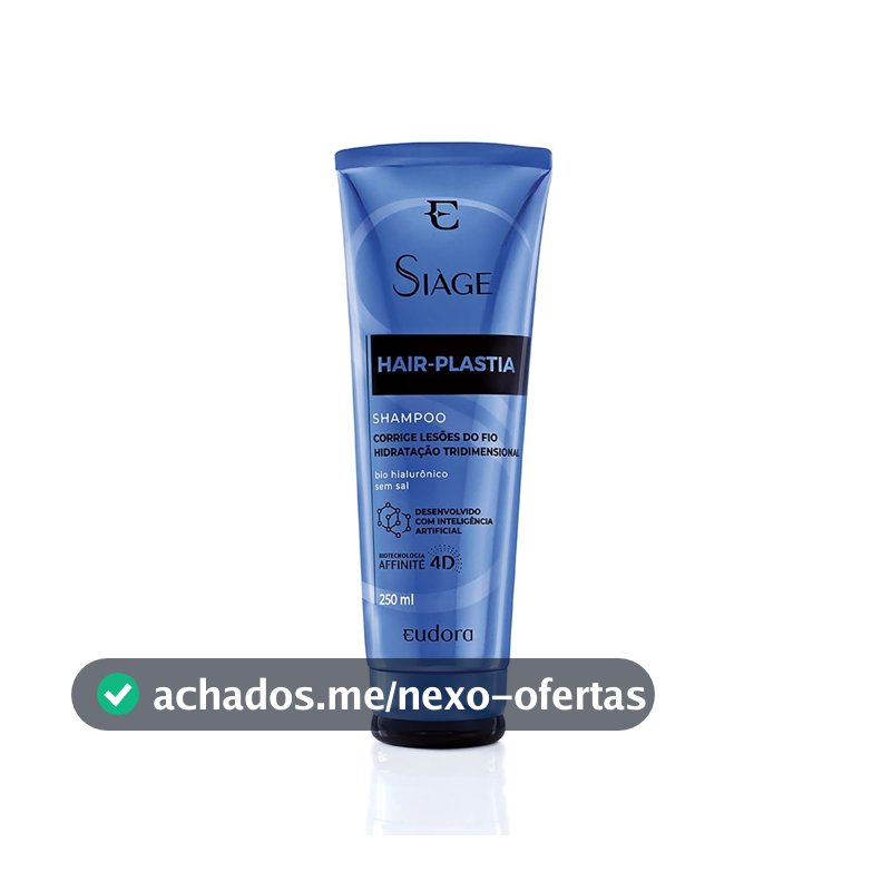Eudora Siàge Hair-Plastia Shampoo 250ml, Azul