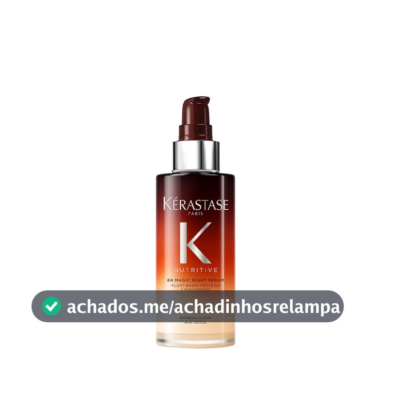 Kérastase Nutritive Sérum Capilar Noturno 8H Magic Night Para Cabelos Secos com Nutrição Profunda, Proteção Contra a Fricção do Travesseiro e Cabelos Mais Fortes 90ml