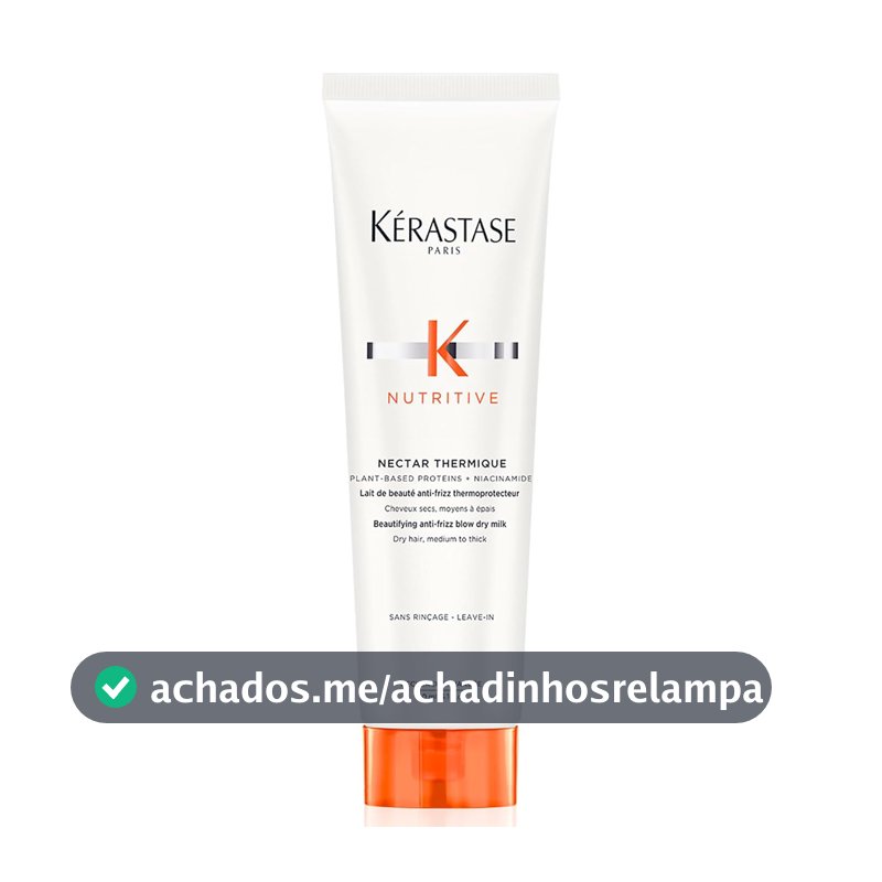 Kérastase Nutritive Nectar Thermique, Leave-In Protetor Térmico Anti Ressecamento com Proteínas Vegetais e Niacinamida para Cabelos Médios a Grossos,150ml