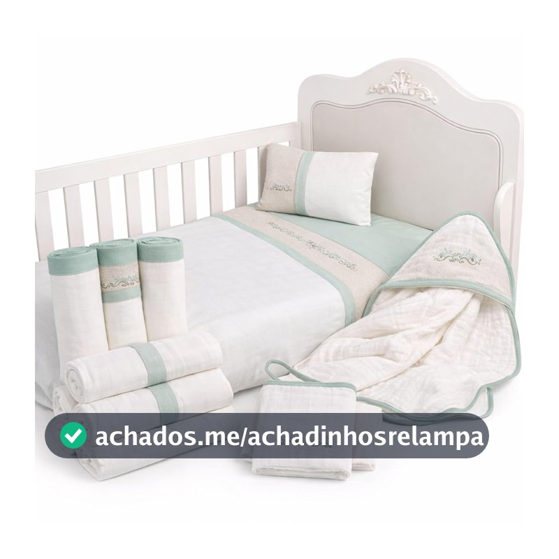 Kit Enxoval Bebê 12 Peças Completo com Cueiros, Toalha de Banho Soft, Jogo de Lençol, Fralda e Panos de Boca para Maternidade