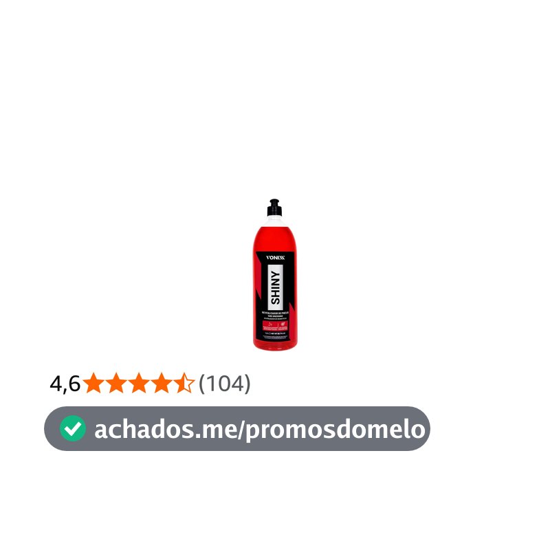 Revitalizador de Pneus Shiny 1,5 Litro Vonixx