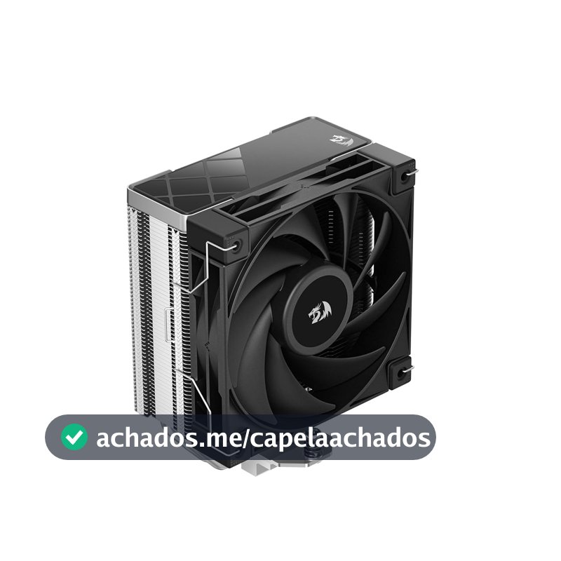 Air Cooler GamerStorm X Redragon AK400 RD Preto 4 Heatpipes Fan 120 mm R-AK400-BKNNMD-AJG