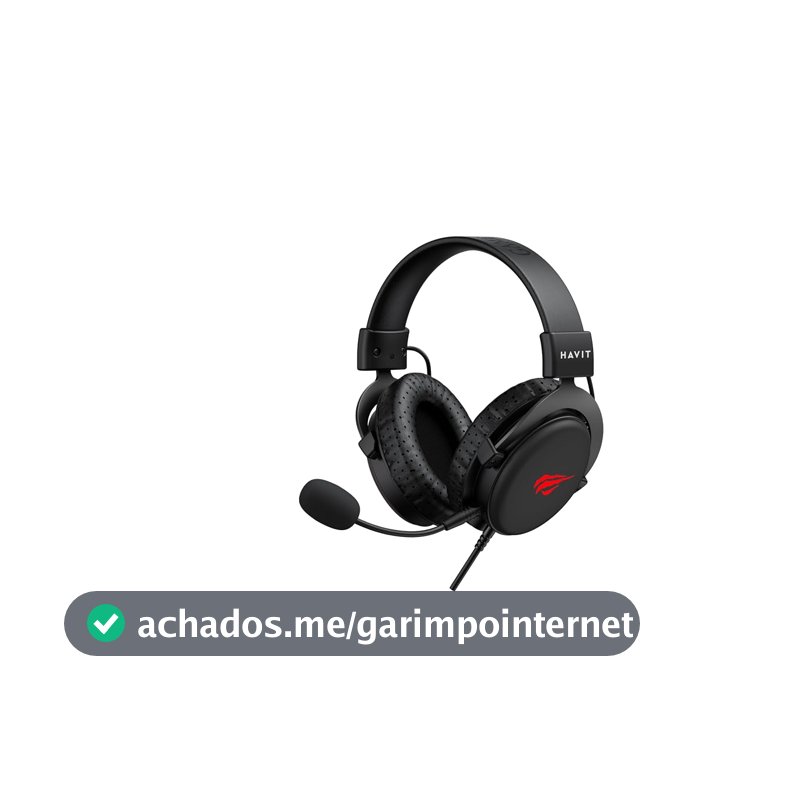 Fone De Ouvido Gamer Headset Havit H2015D Pc/Xbox/Ps4/Ps5 All Black