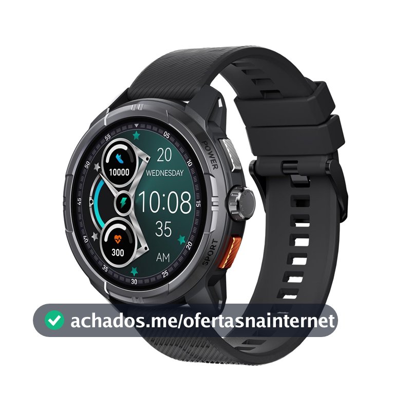 HAYLOU Solar Ultra Smartwatch para Mulheres e Homens, Preto