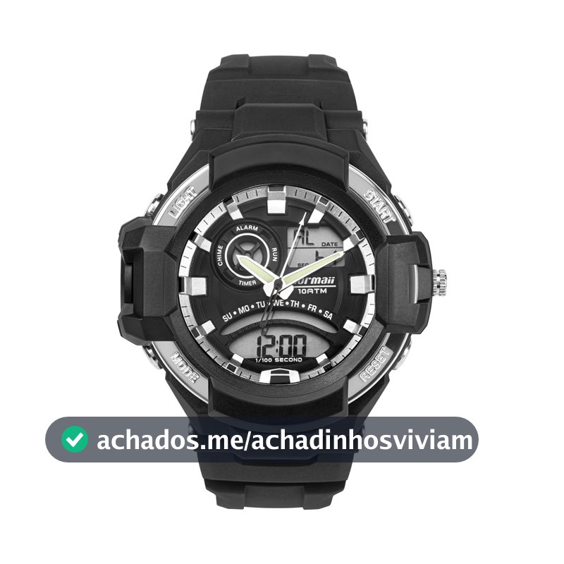 Mormaii - Relógio Masculino Action Preto - MO19501/8P