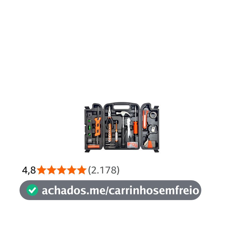 Sparta Maleta de ferramentas kit com 165 peças