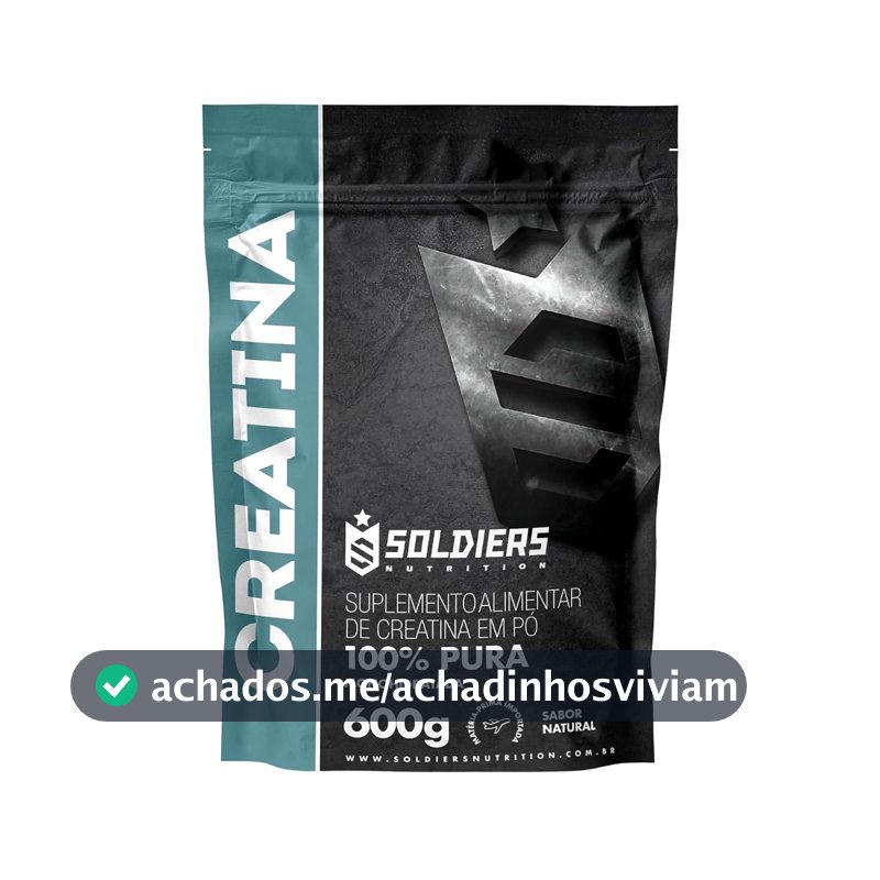 Creatina Monohidratada 600g - 100% Pura Importada - Soldiers Nutrition