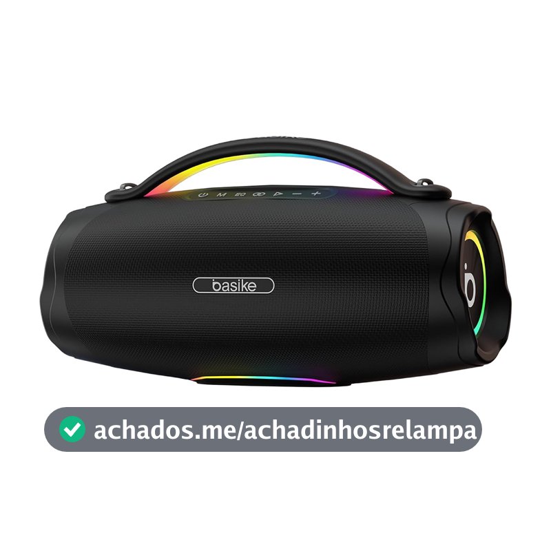 Caixa de Som, Basike Boombox V98, Bluetooth 5.3, 100W