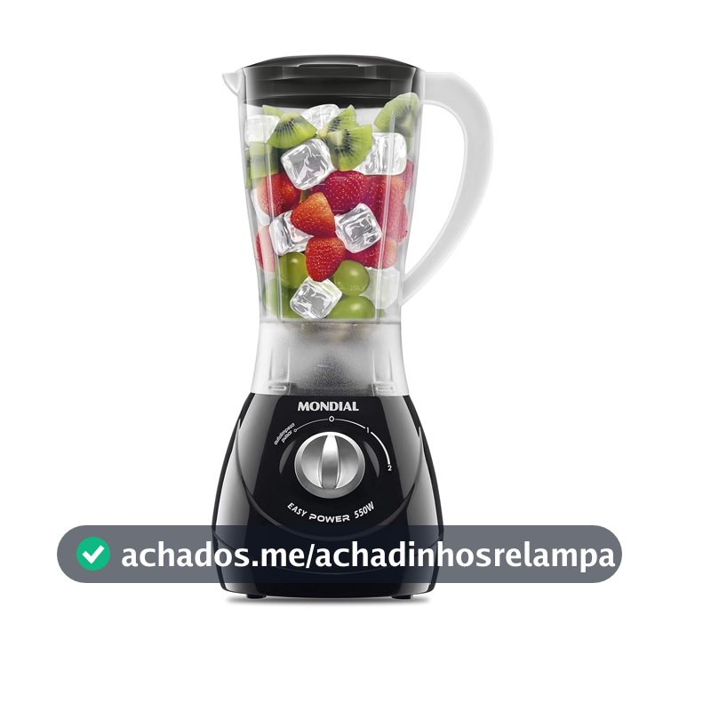 MONDIAL Liquidificador Easy Power, Preto, 550W, 110V - L-550-B