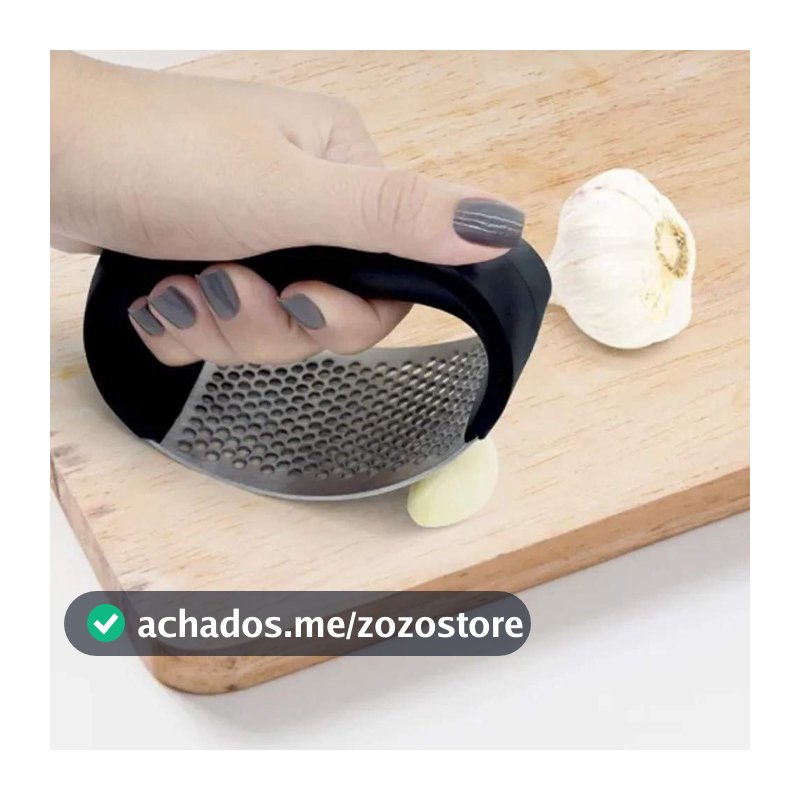 AMASSADOR TRITURADOR ESPREMEDOR DE ALHO INOX MANUAL COZINHA