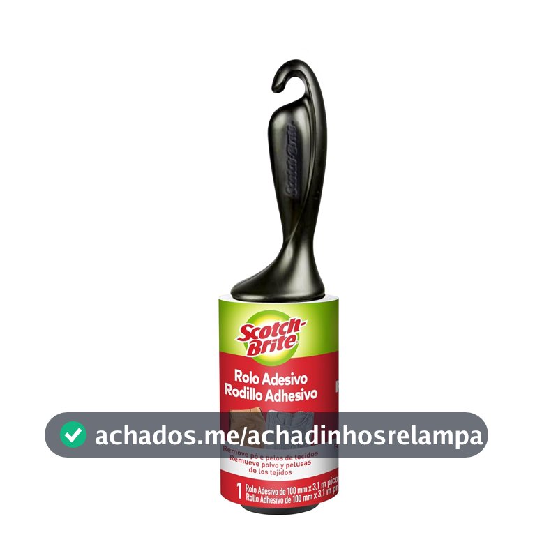 SCOTCH-BRITE 3M Rolo Adesivo Tira Pelos 21 Folhas 1 Unidade