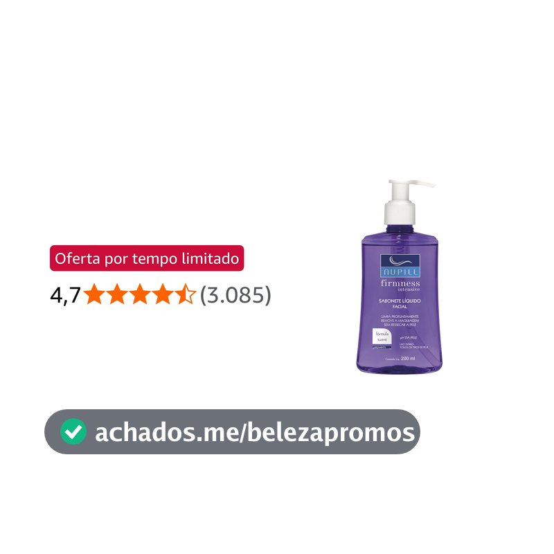 Nupill Sabonete Liquido Facial Firmness 200Ml Roxo