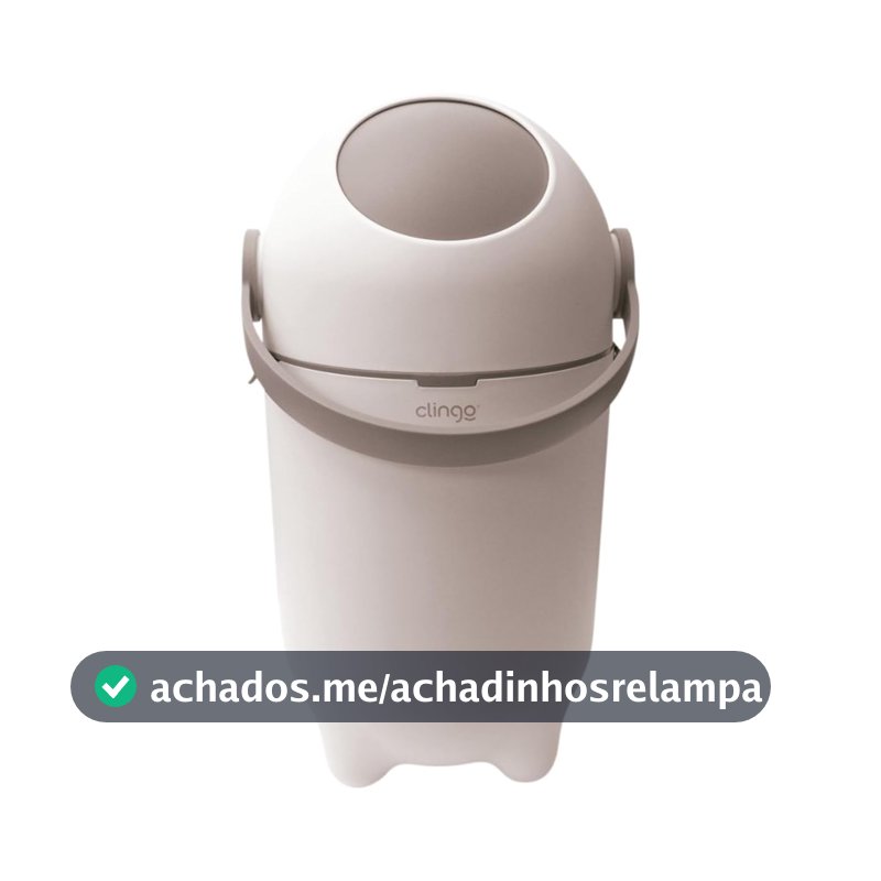 Clingo Lixeira Mágica Antiodor, Lixo para Fraldas, Quarto do Bebê, Banheiro, Cozinha, Capacidade 10 Litros