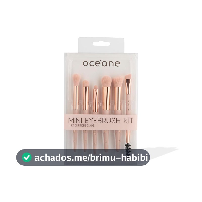 Océane-Mini Kit com 6 Pincéis para Olhos - Mini Eyebrush Kit