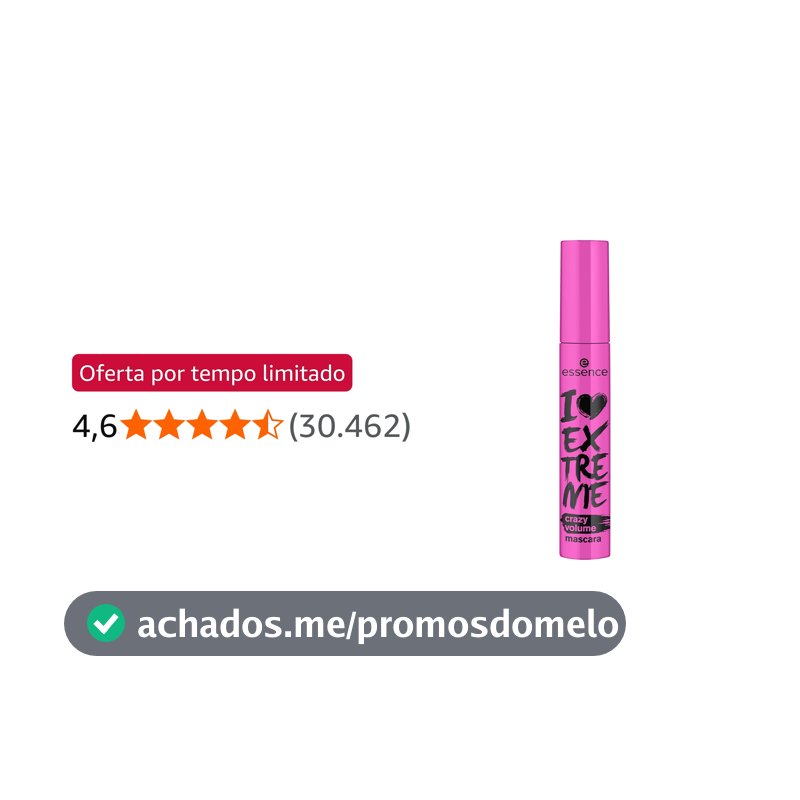 Máscara de cílios I Love Extreme Crazy Volume essence