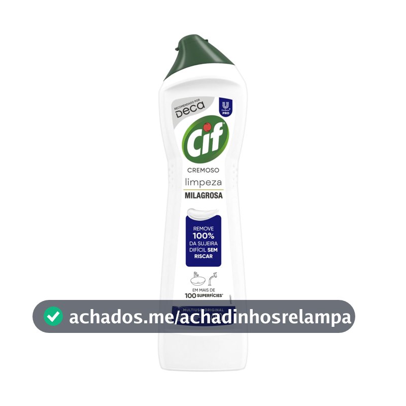 Saponáceo Cremoso Multiuso Metais Original Cif Pro Squeeze 450ml