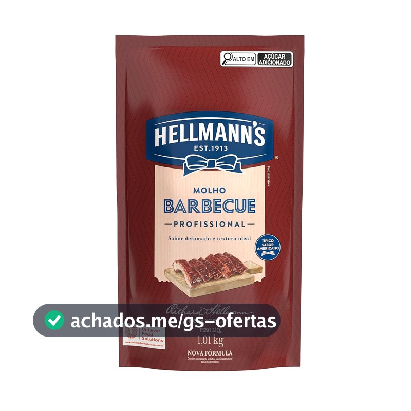 Hellmann'S Profissional Molho Barbecue Sabor Defumado 1,01Kg