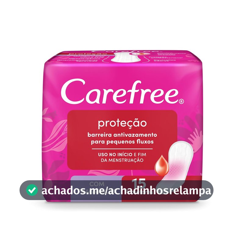 Protetor Diário Carefree, Com Fragrância, 15 Unidades