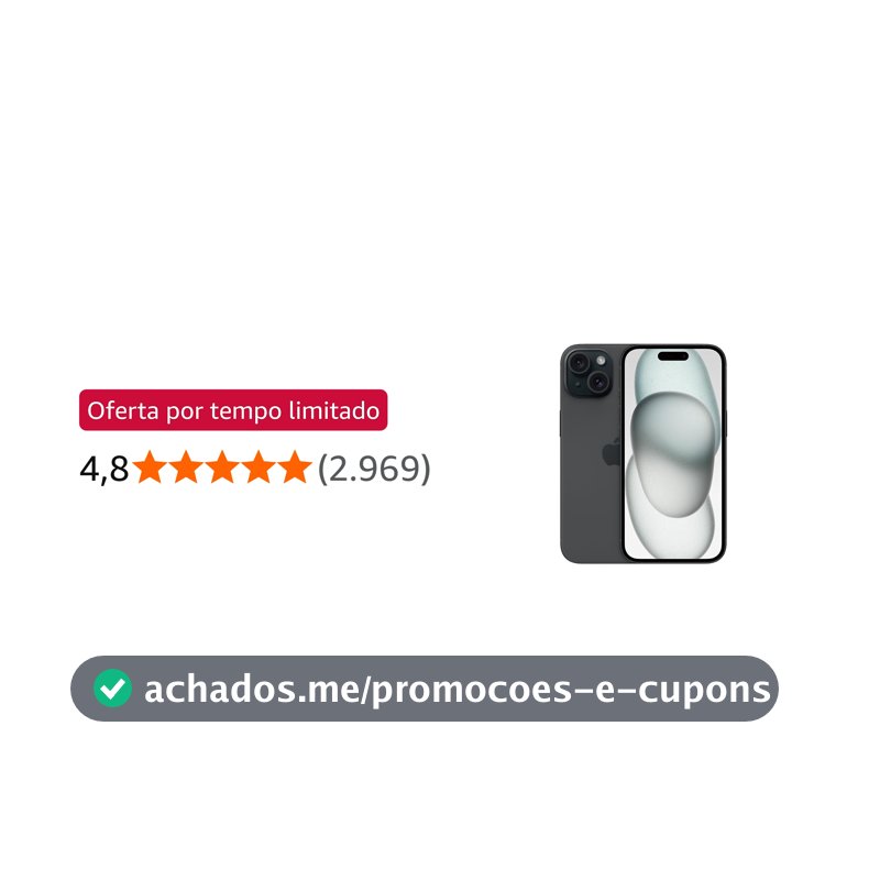 Apple iPhone 15 (128 GB) — Preto