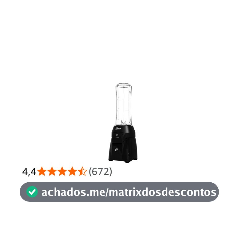 Oster Blender Power com 2 Jarras To Go 220V