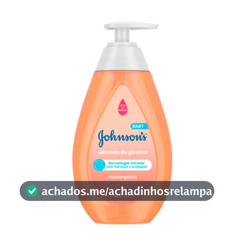 Sabonete Líquido de Glicerina Johnson's Baby, Da Cabeça aos Pés, 400ml